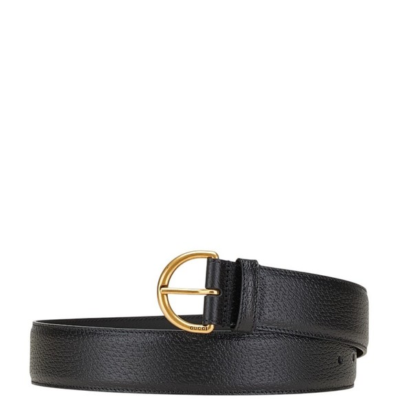 Gucci Belt Size: 80 32 573325 Black Leather Women\'s GUCCI